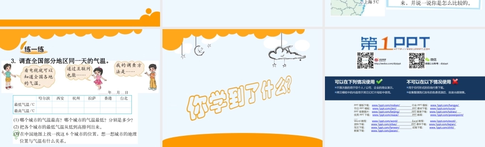 小学数学北师大2011课标版四年级温度.温度