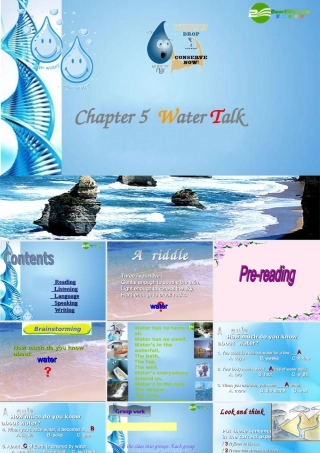 八年级英语下册 Chapter 5 Water talk课件 牛津沈阳版 课件