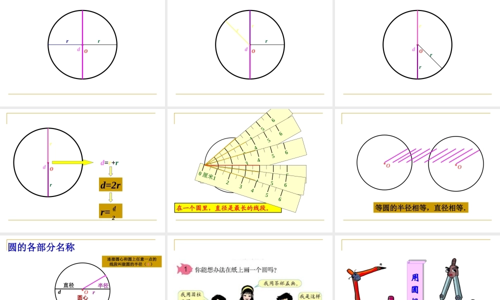 圆的认识教学课件