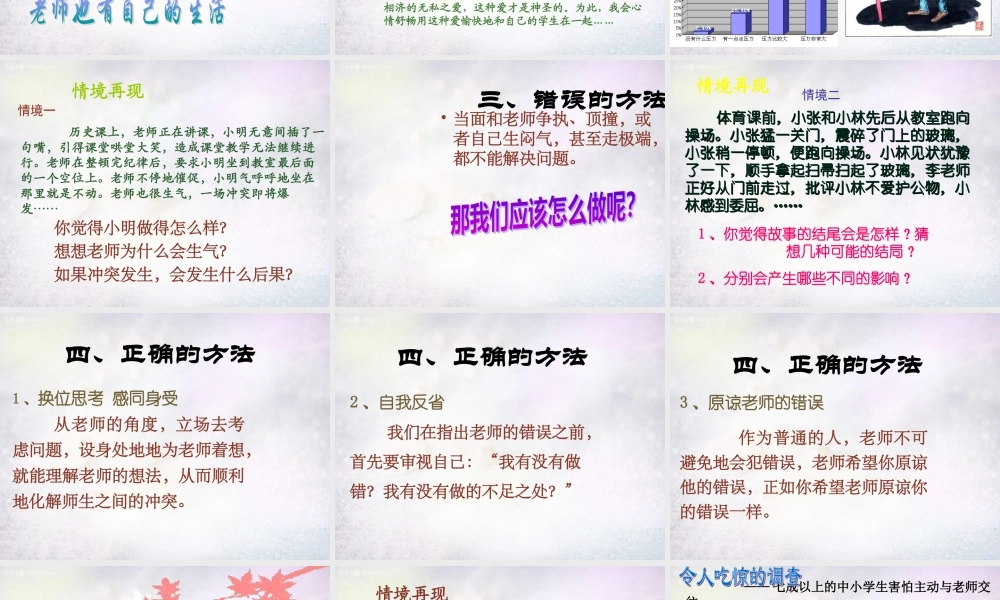 八年级政治上册 2.6.2 理解我们的老师课件 苏教版 课件