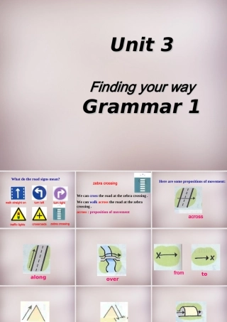 中学七年级英语下册 Unit 3 Finding your way Grammar 1课件 牛津版 课件