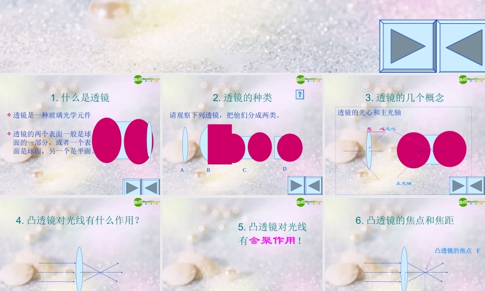 广西省南宁八年级物理上册 (透镜以及规律)课件 人教新课标版 课件