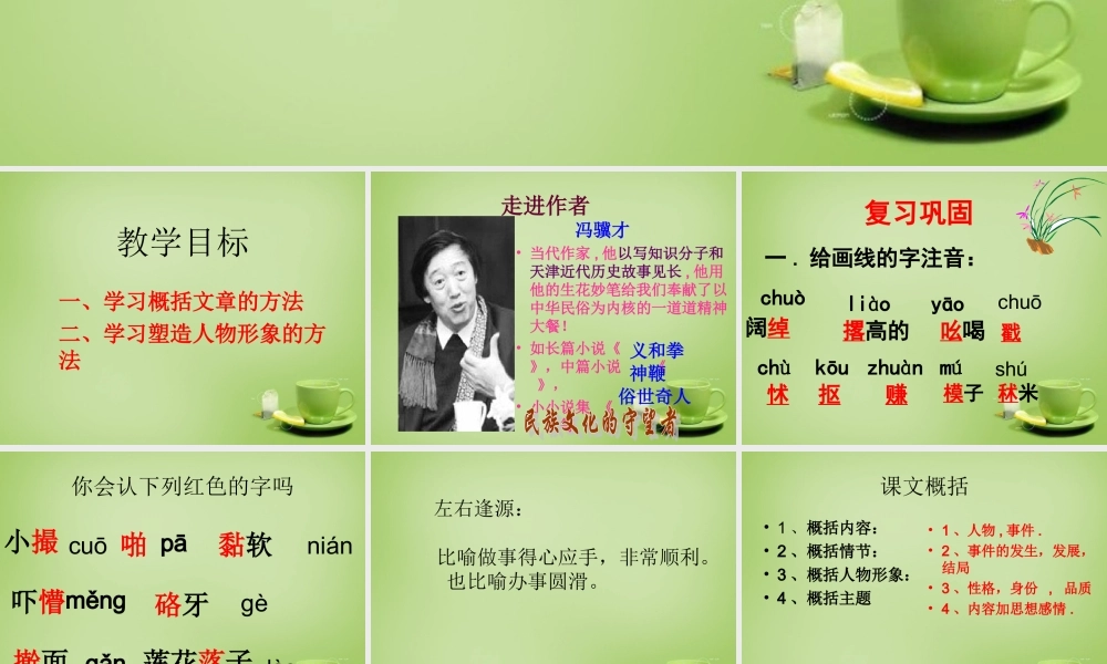 八年级语文下册 第好嘴杨巴)课件 (新版)新人教版 课件