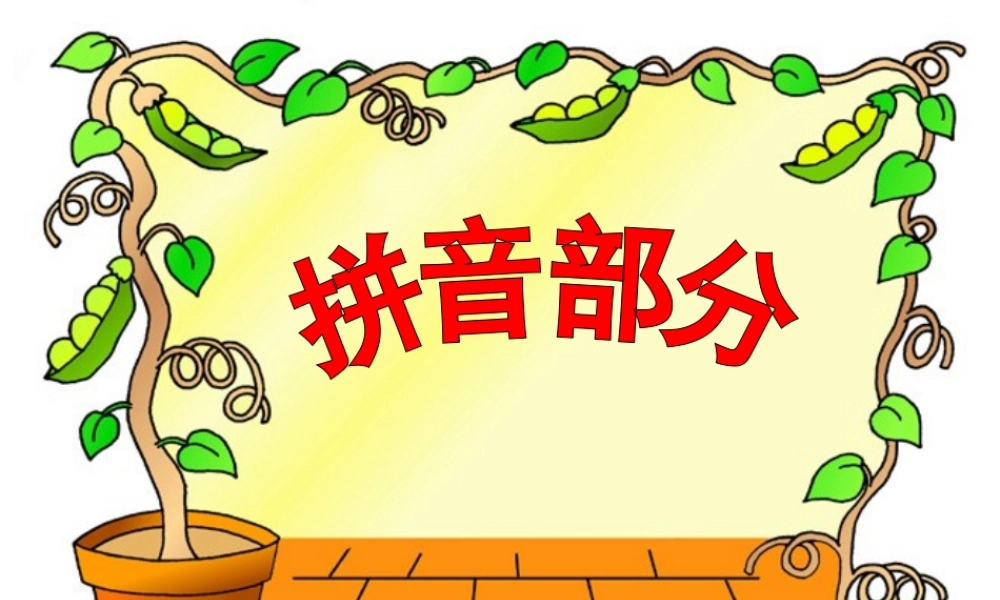 拼音部分四个表(一节课)
