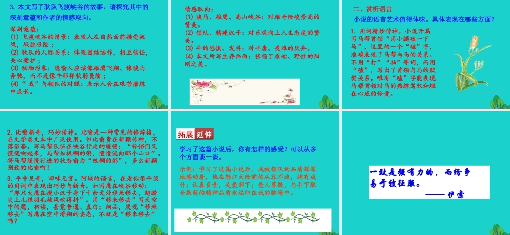 九年级语文下册 第二单元 7 溜索课件 新人教版 课件