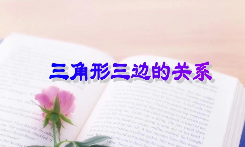 三角形三边的关系 (2)