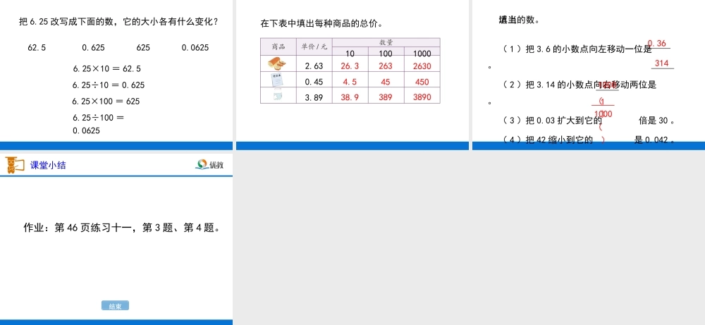 《小数点移动引起小数大小的变化》教学课件 (3)