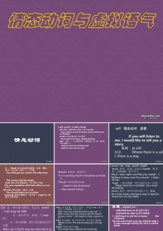 人教版高二英语Unit13 情态动词 课件