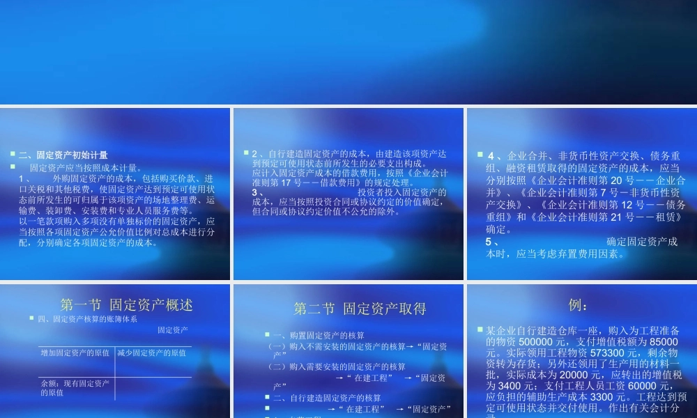 中级财务课件-第七章-固定资产