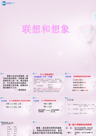 四川省华蓥市明月镇七年级语文上册 发挥联想和想象课件 (新版)新人教版 课件