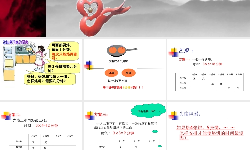 《数学广角合理烙饼问题》PPT课件