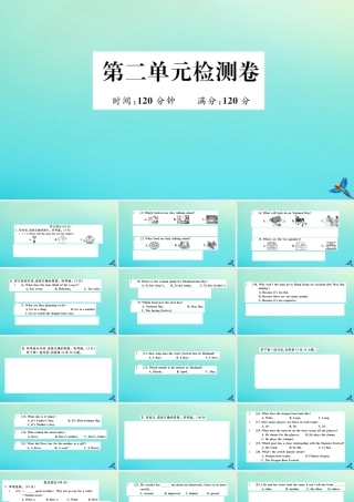 九年级英语全册 Unit 2 I think that mooncakes are delicious检测卷习题课件 (新版)人教新目标版 课件