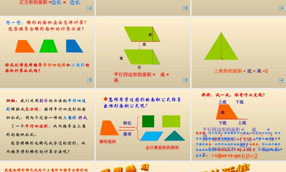 梯形的面积(张延伟)