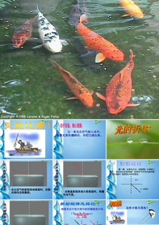 八年级物理 第四节(光的折射)课件 人教新课标版 课件