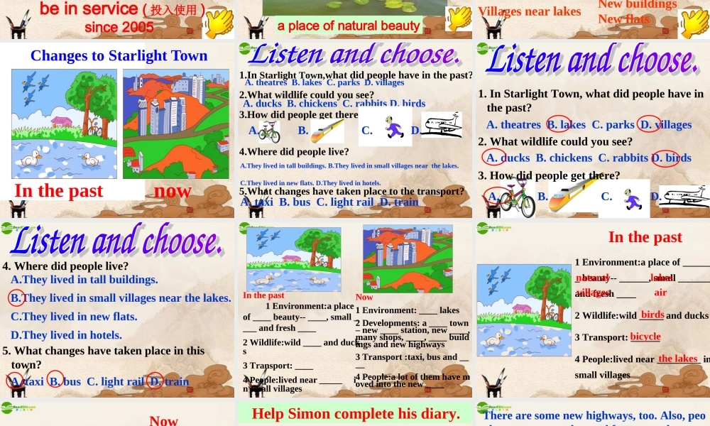 八年级英语下册 unit1 Integrated skills课件 牛津版 课件