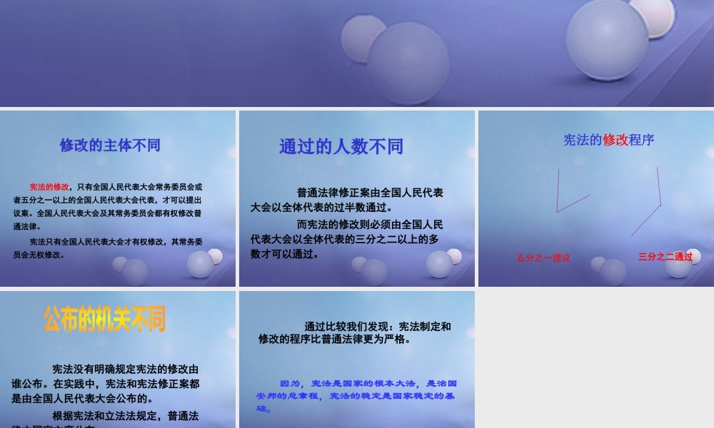 八年级政治下册 第5单元 与法同行 第15课 神圣的宪法 探究 宪法修改程序严格在哪里素材 苏教版 素材