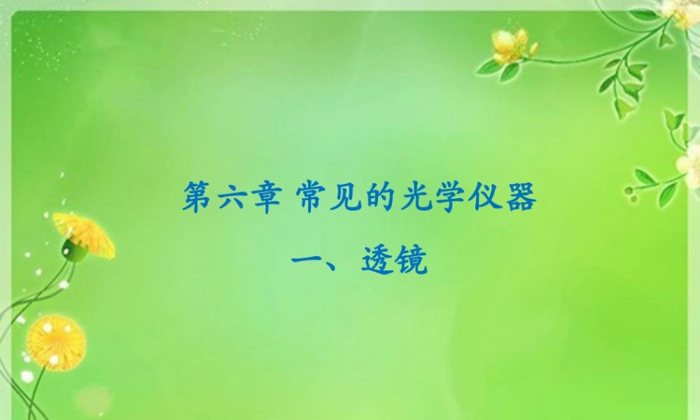 《透镜》课件