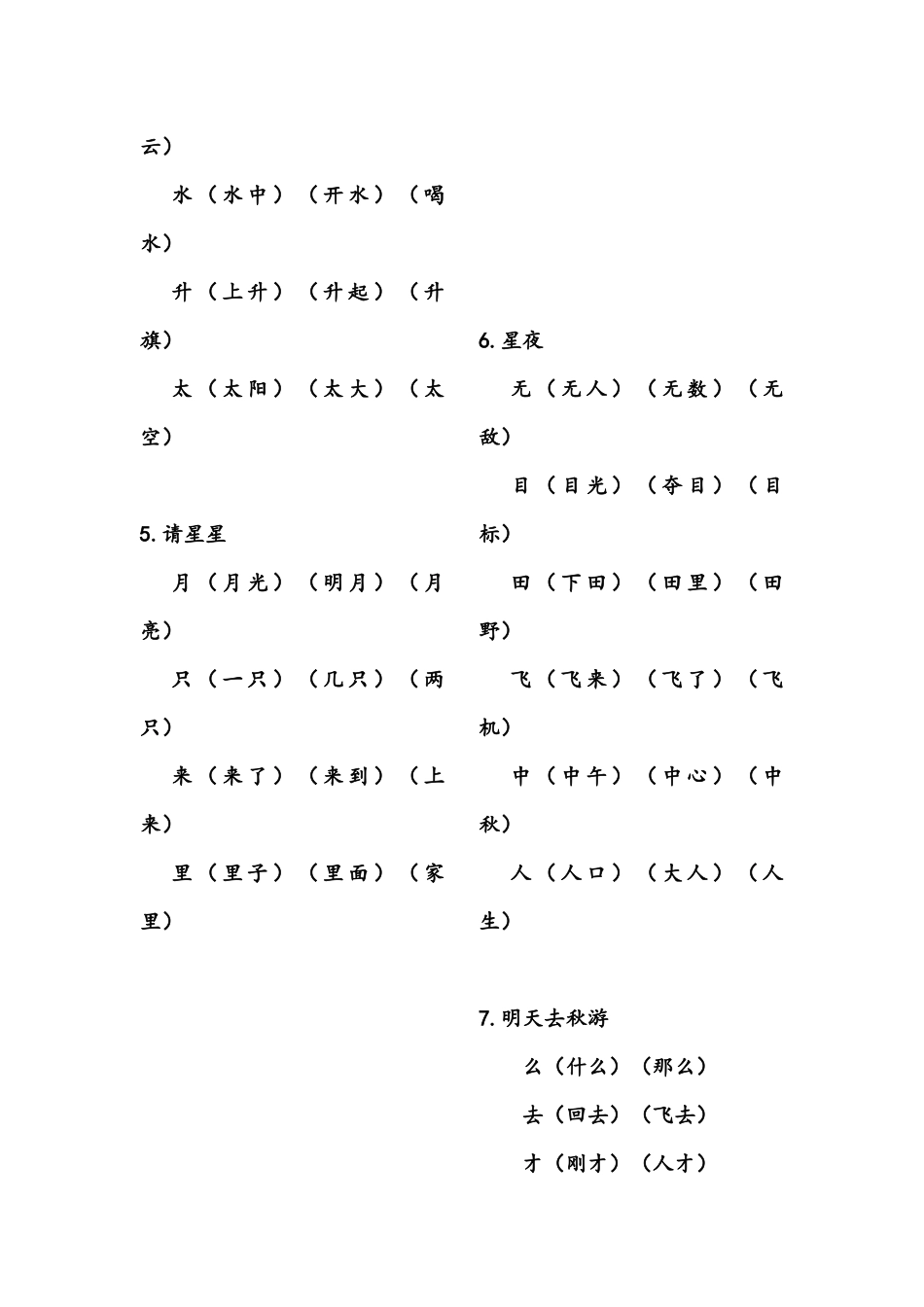 课文1-10组词_第2页