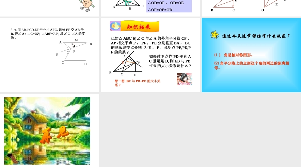 九年级数学角的平分线2ppt 课件