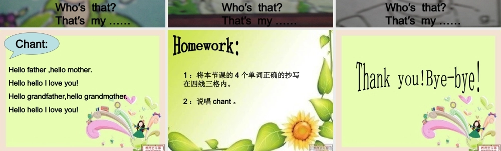 卧龙区安皋中心小学张璞《myfamily》演示文稿