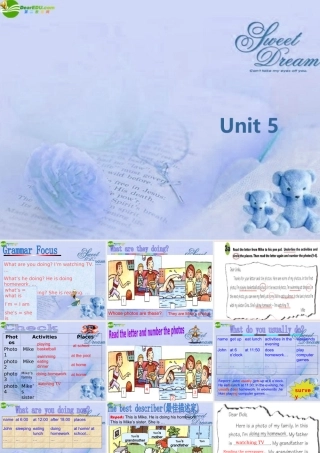 七年级英语下册 Unit 5 What are they doing课件 人教新目标版 课件