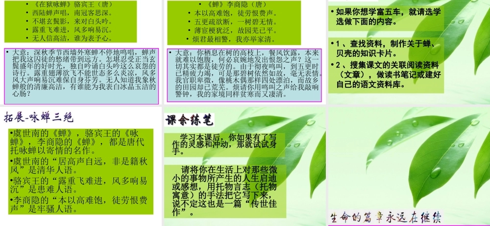 人教版七年级上册18课《短文两篇》课件