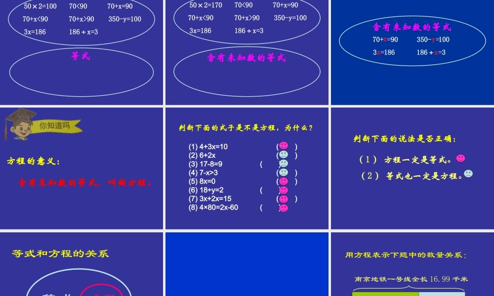 《方程的意义》课件