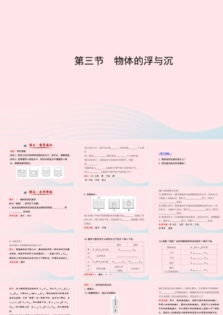 八年级物理全册 第九章 第三节 物体的浮与沉课件 (新版)沪科版 课件