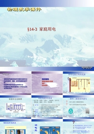 家庭用电课件示例 沪科版 课件