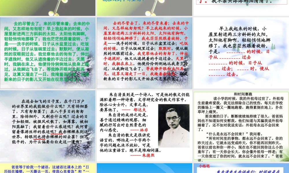 《匆匆》教学课件1