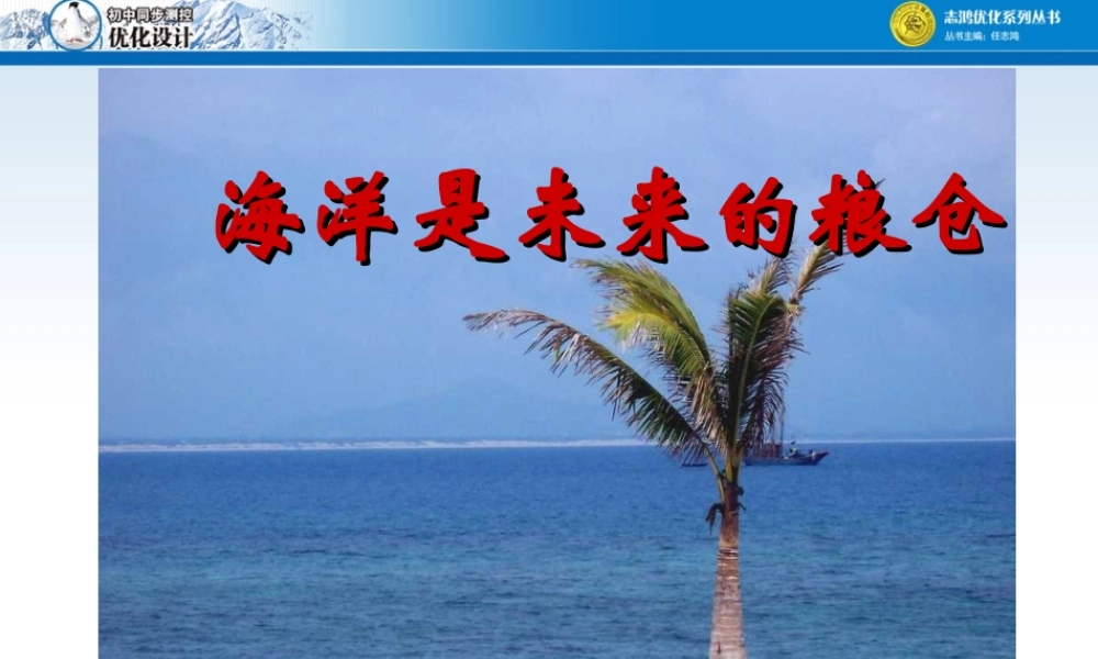 海洋是未来的粮仓