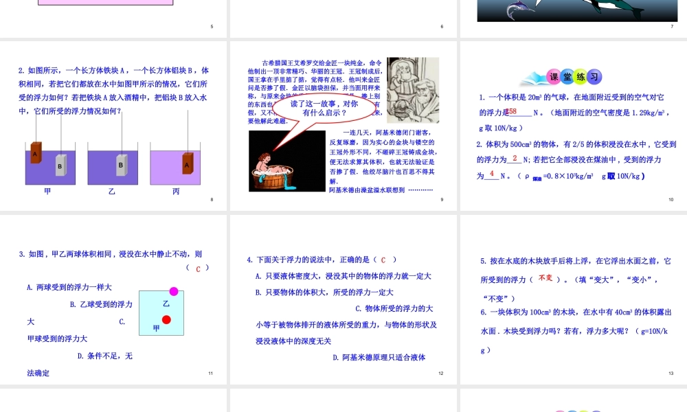 《9.2阿基米德原理》课件8