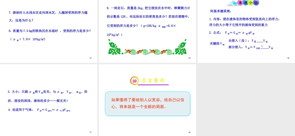 《9.2阿基米德原理》课件8