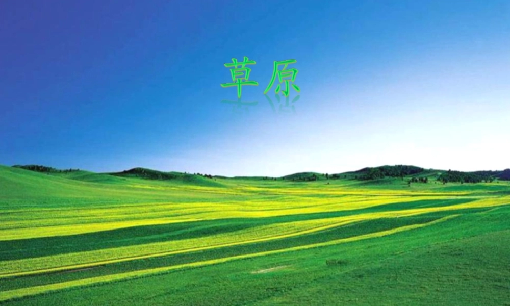 《草原》教学课件2