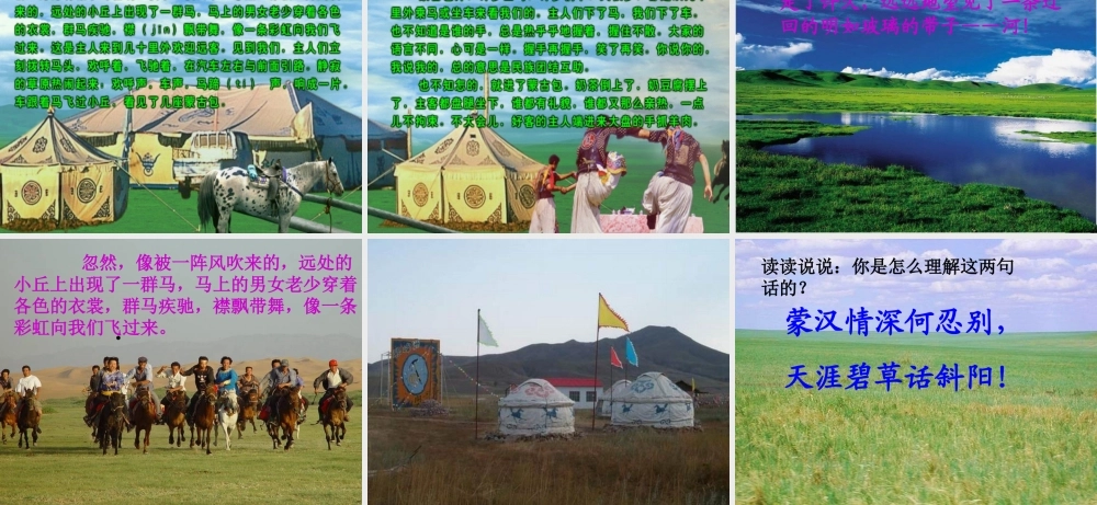 《草原》教学课件2