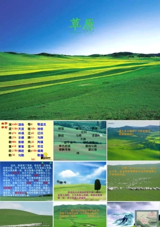 《草原》教学课件2