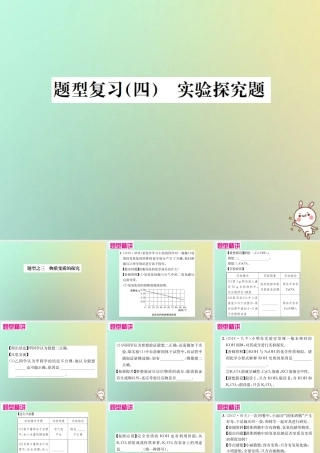 中考化学复习 题型复习(四)实验探究题 题型之三 物质变质的探究课件