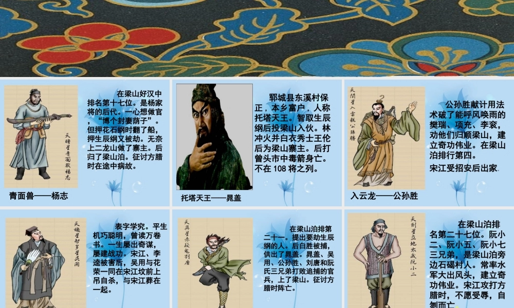 九年级语文 智取生辰纲课件1 新人教版 课件