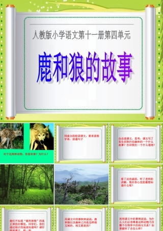 2-鹿和狼的故事-课件3