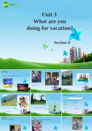 八年级英语上册 Unit 3 What are you doing for vacation课件 人教新目标版 课件