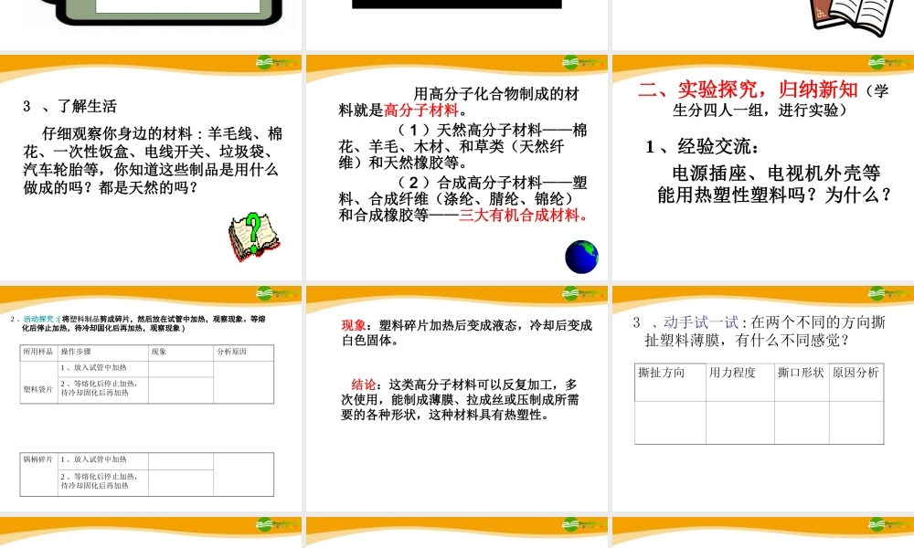 九年级科学上册 第二章第二节分子中的 巨人 课件(2)华师大版 课件