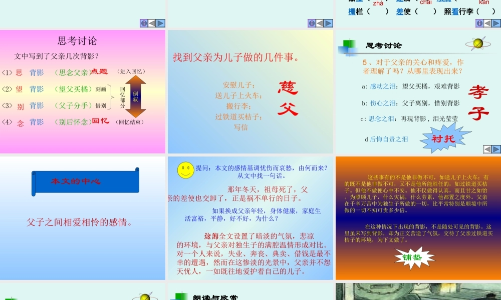 八年级语文背影课件6 新课标 人教版 课件