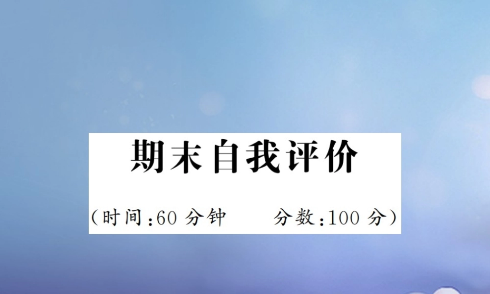 九年级英语全册 期末自我评价课件 (新版)人教新目标版 课件