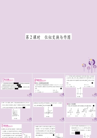 九年级数学上册 第3章 图形的相似 36 位似 第2课时 作业课件 (新版)湘教版 课件