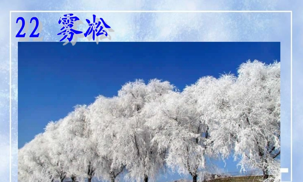 《雾凇》教学
