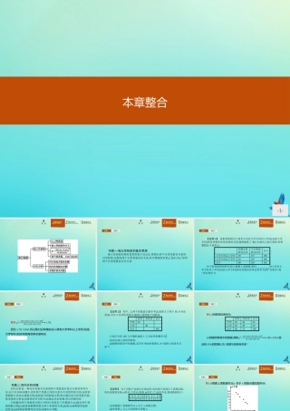 数学 第三章 统计案例本章整合课件 新人教B版选修2 3 课件