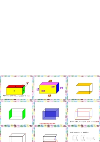 信息窗一(长方体和正方体的认识)