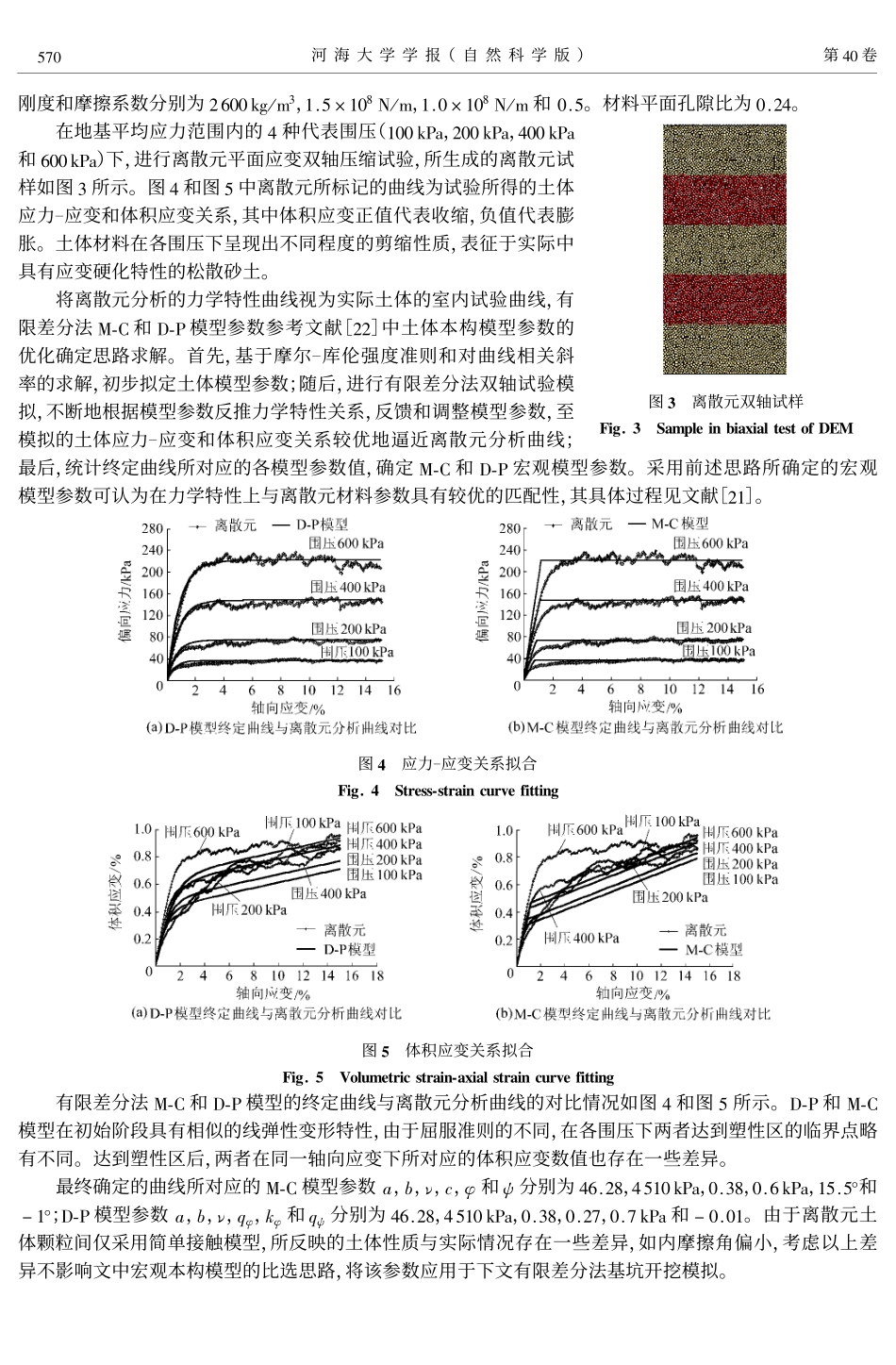 两种常用本构模型在基坑开挖数值模拟中的适用性_第3页