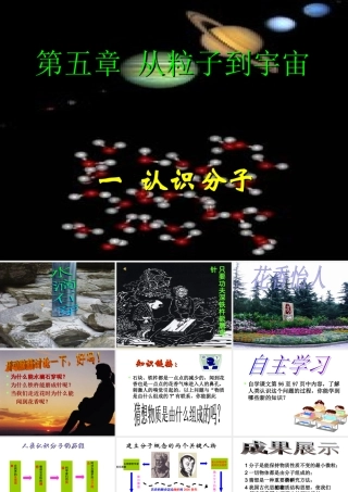 八年级物理(认识分子)课件 粤教沪版 课件