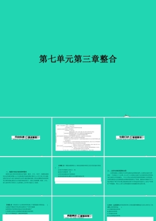 八年级生物下册 第七单元 第三章 生命的起源与进化整合课件 (新版)冀教版 课件